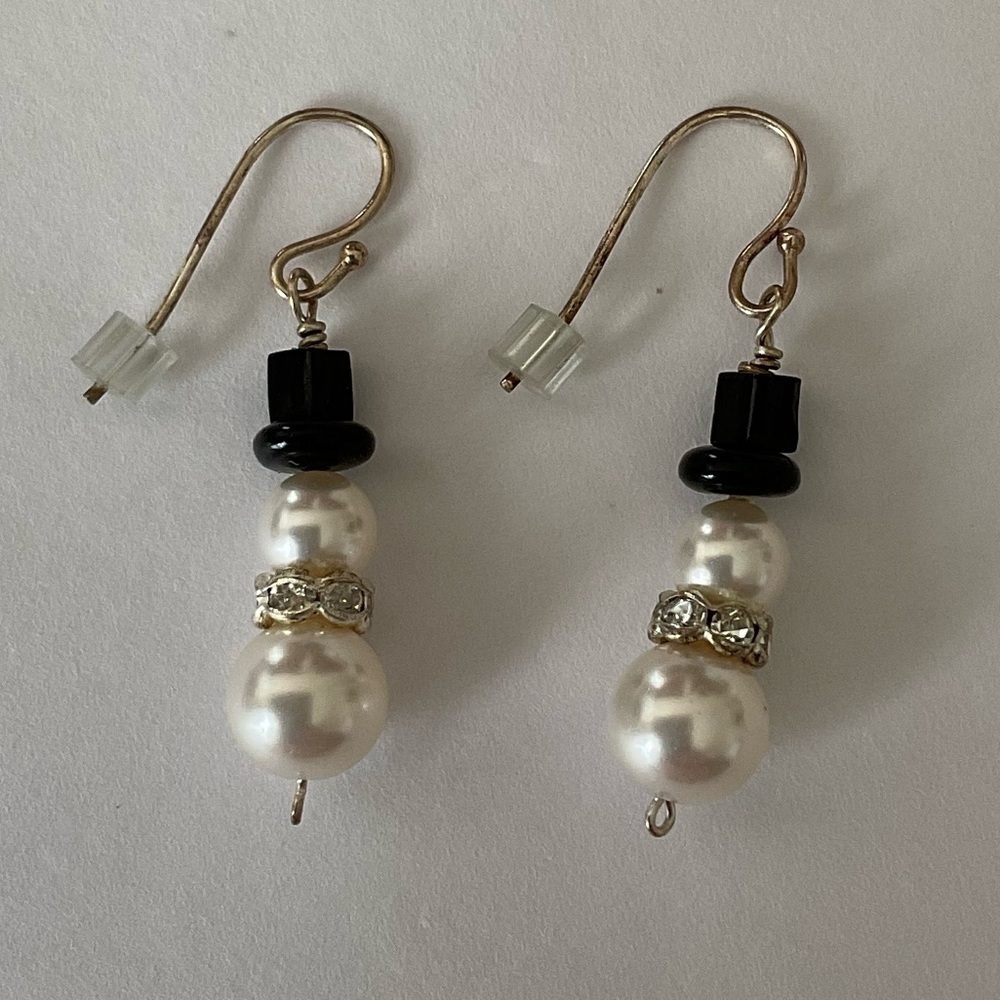 Snowman Earrings - Picture 3 of 5
